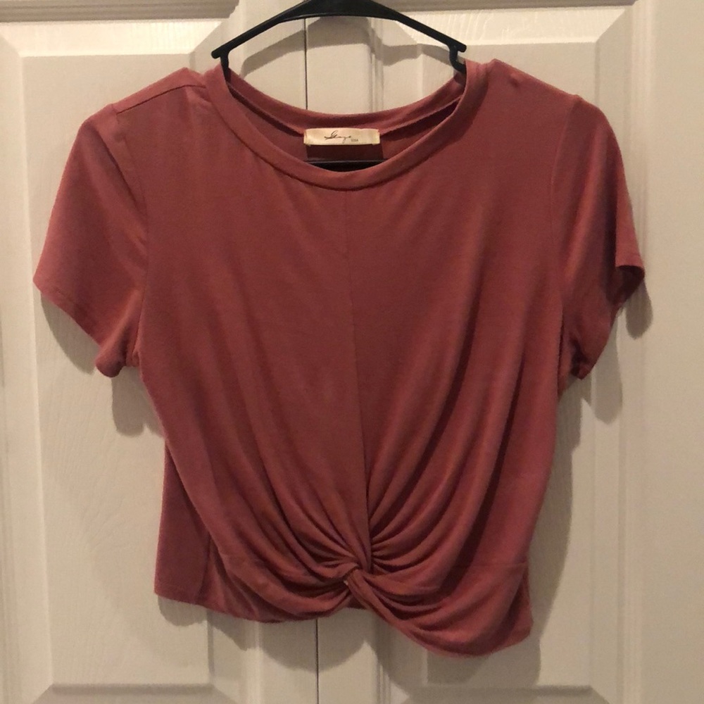 blush pink crop top